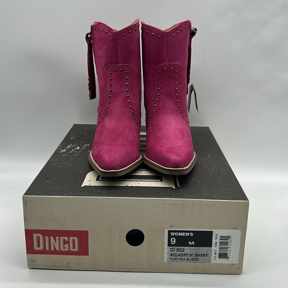 1036- Dingo Suede Ankle Women's Boots Size 9 M NWT - Picture 9 of 10